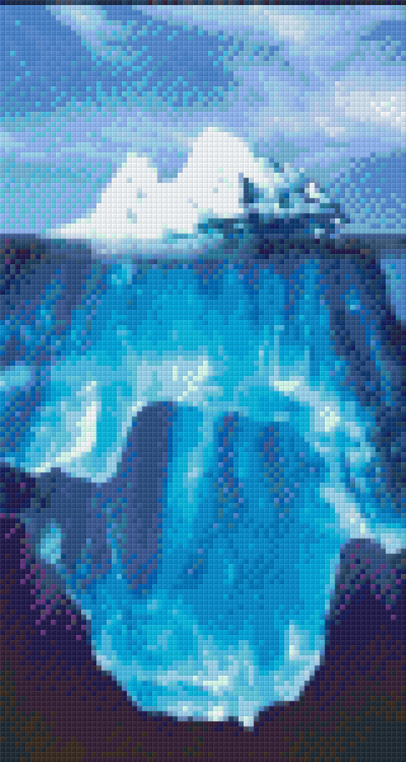 Iceberg Six [6] Baseplate PixelHobby Mini-mosaic Art Kits image 0